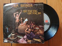 LA BIONDA - One For You, One For Me (Single, 1978)